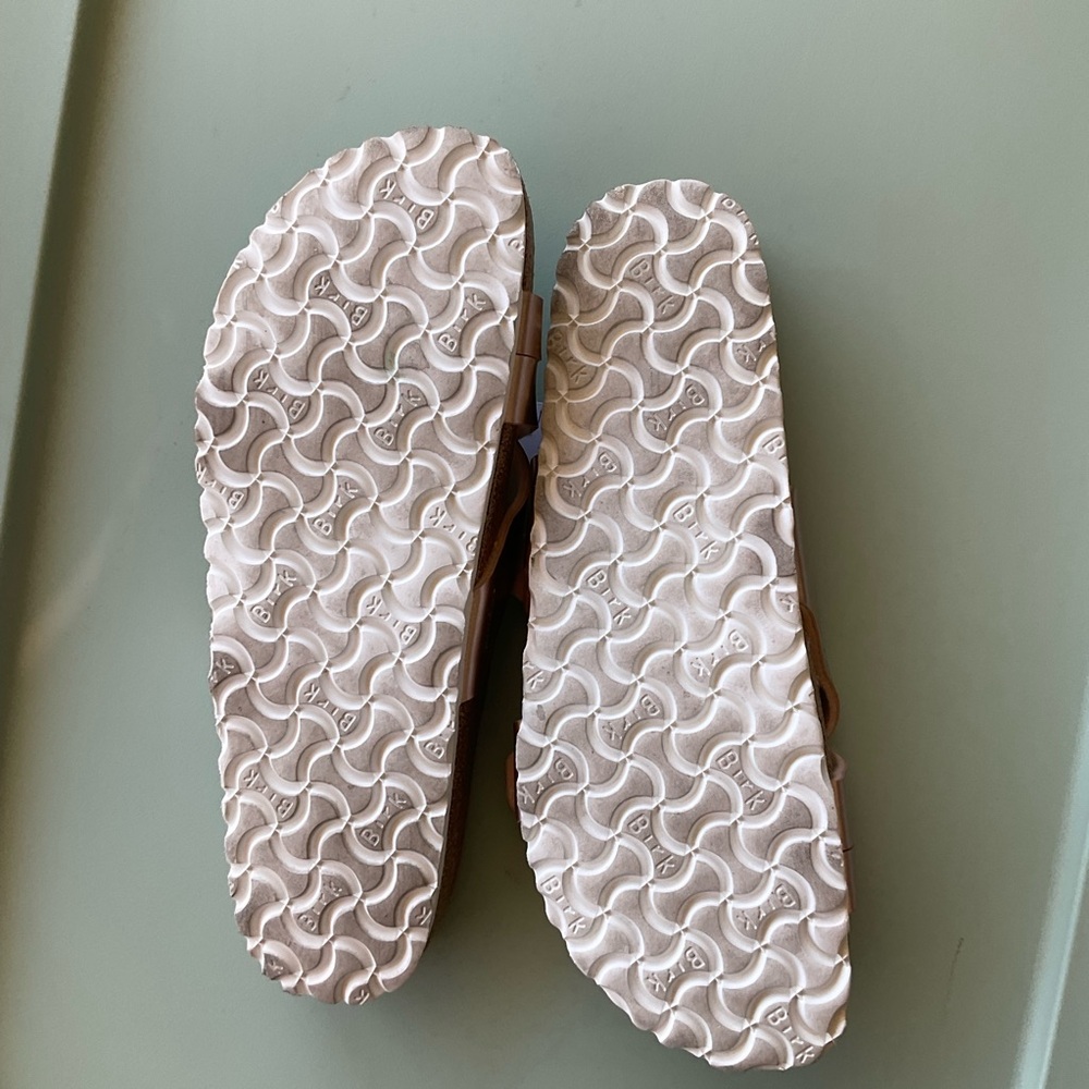 Anthropologie Birkenstock Yao Metallic Sandals 40 - Picture 14 of 15